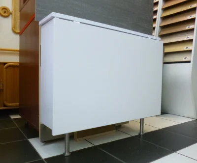 Schrank-Container für Laptop, aufklappbar, platzsparend-1